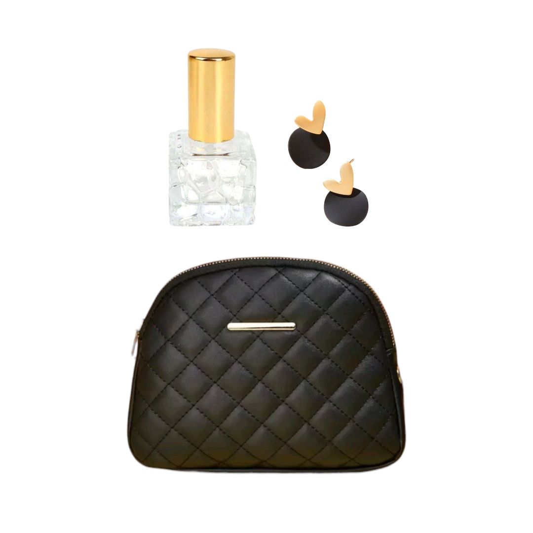 Trio Gift Set - Handbag, Perfume & Earrings