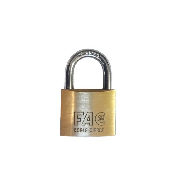 Fortis Brass Padlock 30mm Keyed Differ
