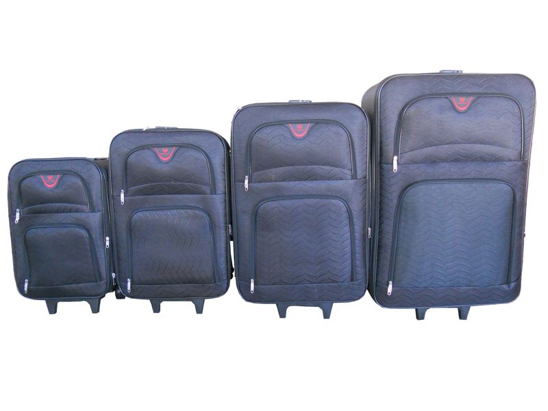 Trolley 4 Piece Travel Luggage Spinner - Rainproof Silk