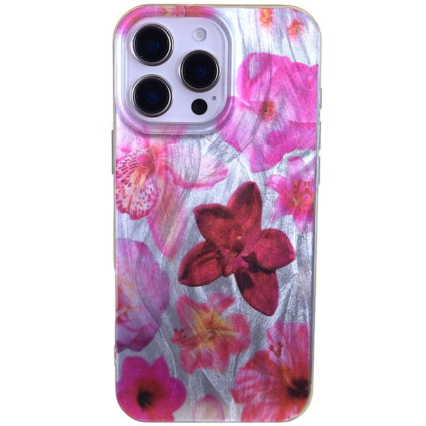 Floral Blossom CLEAR Case with Pink Flower Print Compatible with iPhone