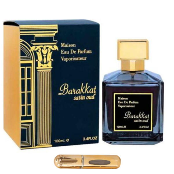 Maison Barakat Satin Oud 100ml With 5ml Travel-Size Perfume Refiller