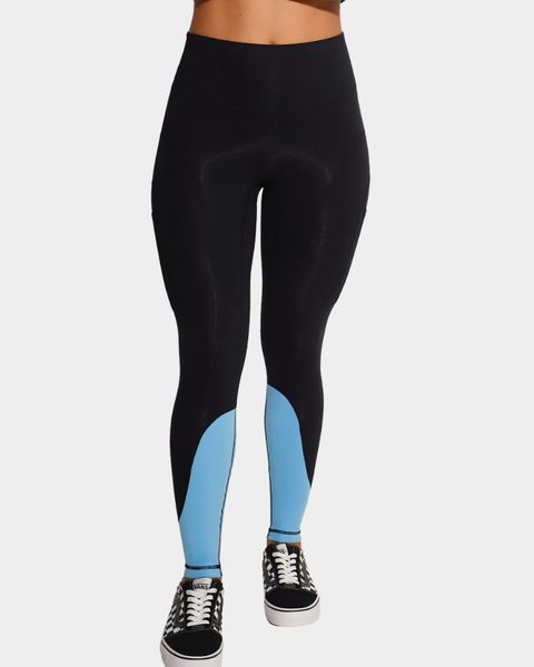 Breeth Breathable Comfortable Cotton Womens Travel Leggings Regular BK/PB