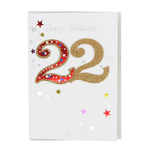 Happy 22nd Birthday card