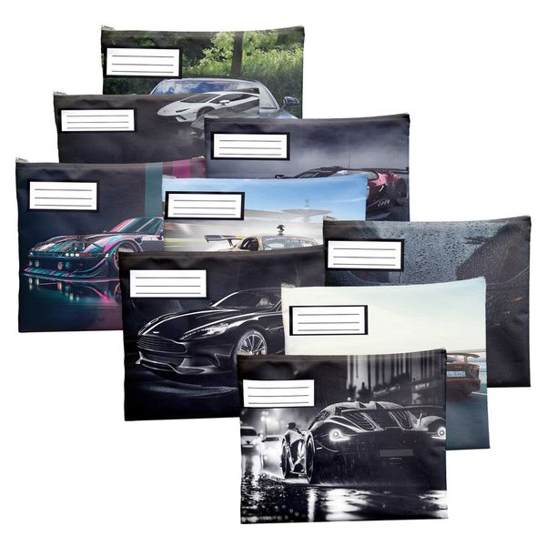 Supercars Subject Savvy Book Bags - Set of 9