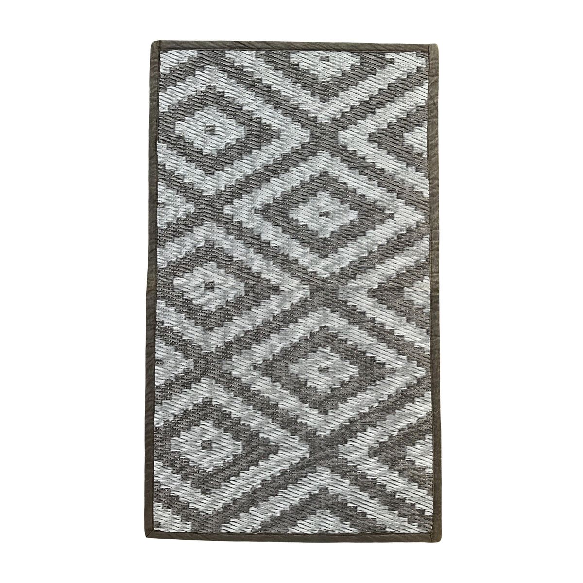 Rug It Up Indoor / Outdoor Plastic Rug - Diamond BGrey - 100 x 60cm ...