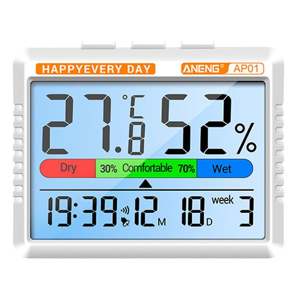 Digital Indoor Hygrometer&amp;Temperature Monitor :Thermo, Humidity, Date,USB