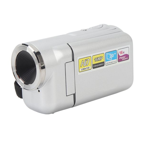 Kids Video Camera, 16MP 1080P HD, 2" Color TFT Screen, Silver