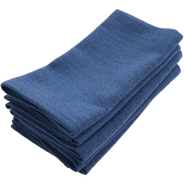 DSA Newport Blue Poly Linen Napkin Set Of 6