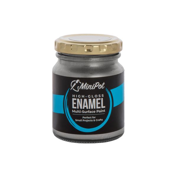Spraymate Mini Pot Enamel Metallic Bright Silver 125ml