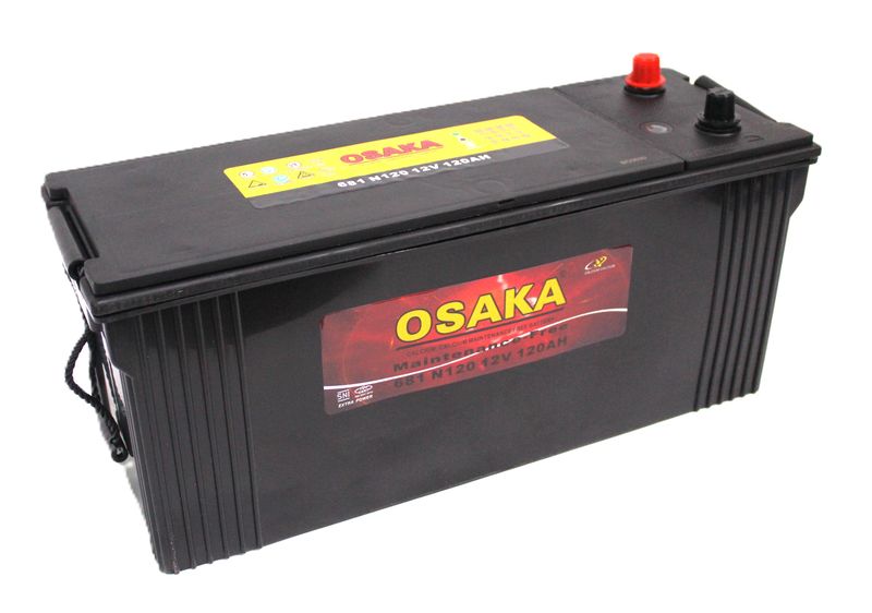 Osaka 681 N120 Car Battery - 12V - 120Ah - Normal Terminal + -