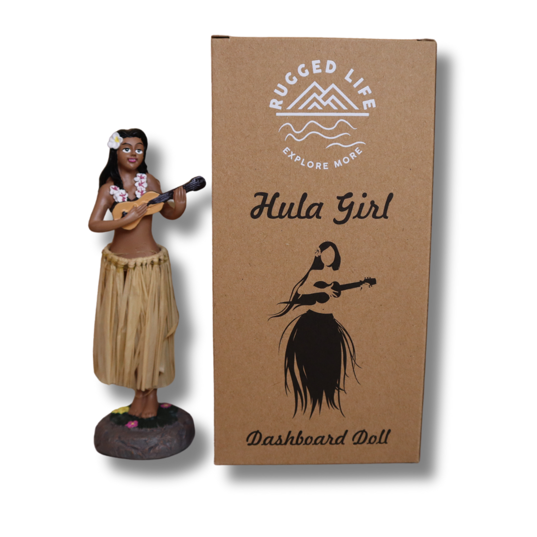 Rugged Life Hawaiian Hula Dashboard Doll - 16cm, Retro Dancing Car Décor
