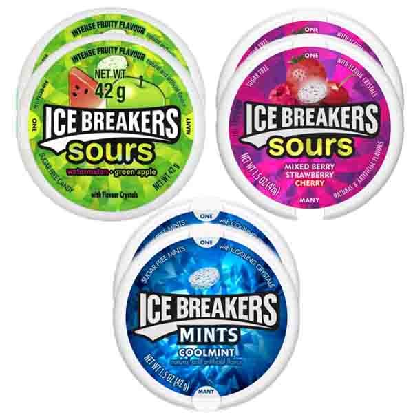 Ice Breakers MiniVariety Pack (Sours And Mint) 300g Shop Today