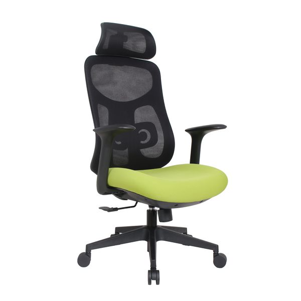 Novogracz Office STRATUS Ergonomic Mesh Chair - LIME GREEN with Black Mesh