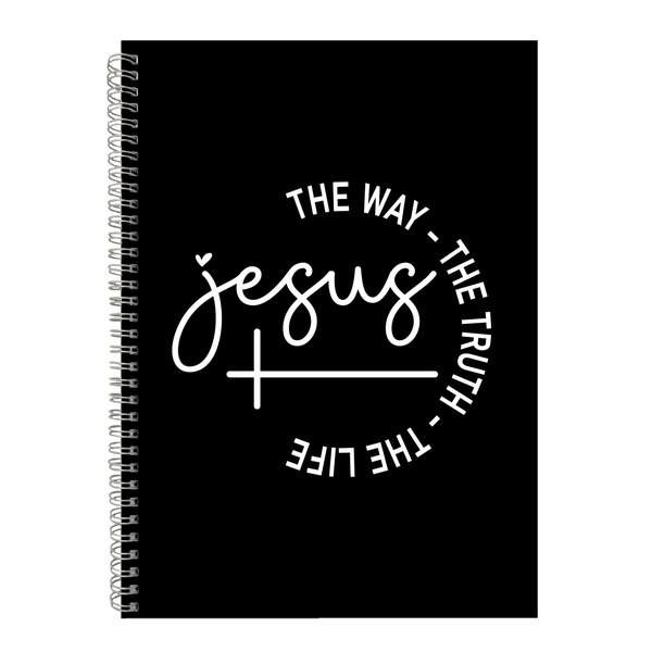Jesus Way Truth Life Christian Writing Book Notepad Notebook Gift A4.402