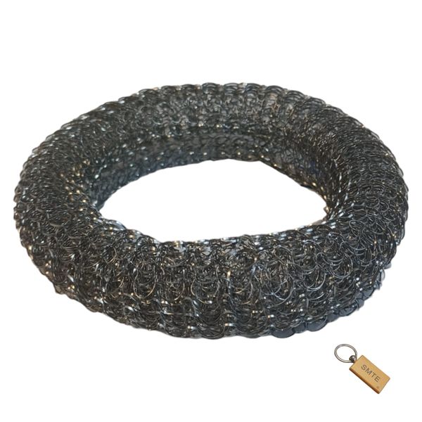 Precision Polish: Round 50g Steel Wool +Smte Keyring
