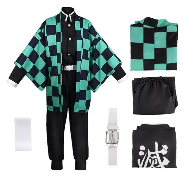 Demon Slayer Tanjiro Kamado Anime Cosplay Set New