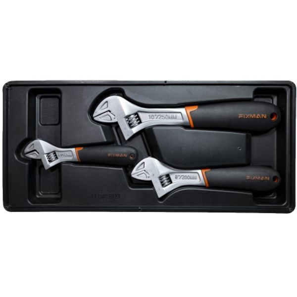 FIXMAN 3 PIECE ADJUSTABLE WRENCH Set | 6"8"10