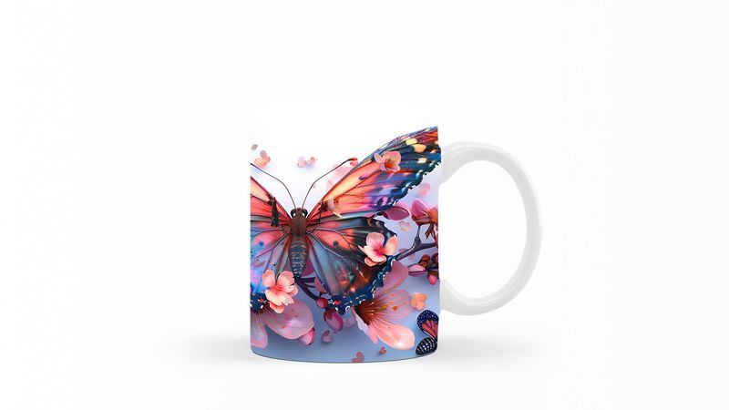 Designer Art Coffee Mug -041-Butterfly