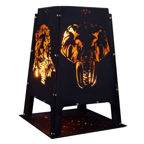 Fire Pit Tower - Animal Silhouette