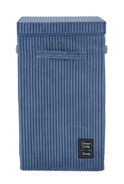 Wenko - 63l Laundry Basket - Cora Range - Blue