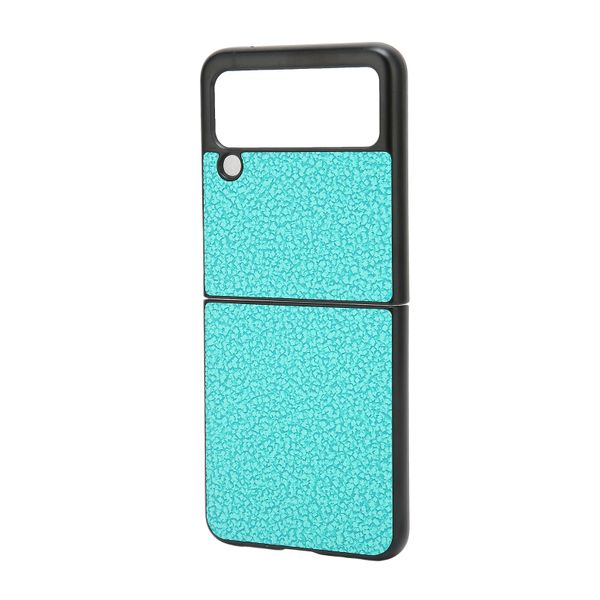 Scratch Resistant PU Leather Phone Case for Galaxy Z FLIP 3 Blue