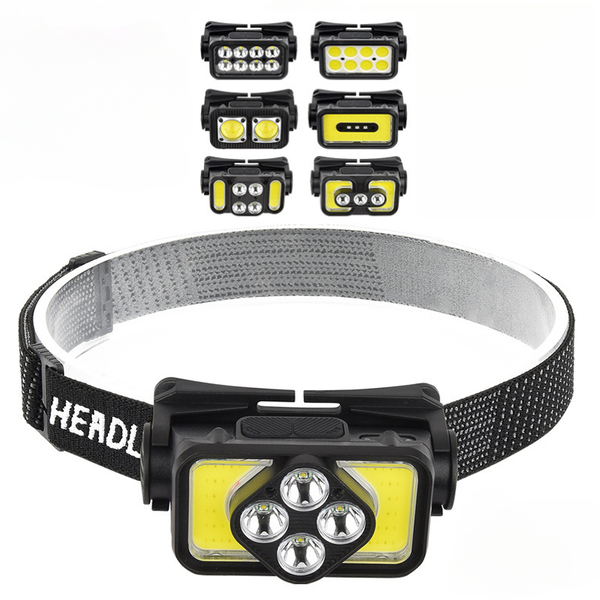 Value Added 7-Piece Smart Display Multi Mode Induction Headlamp