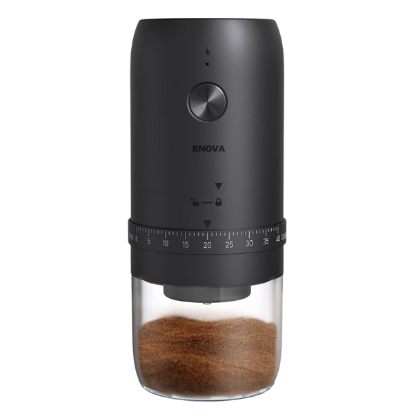 Enova Portable Electric Rechargeable Mini Coffee Grinder - Black