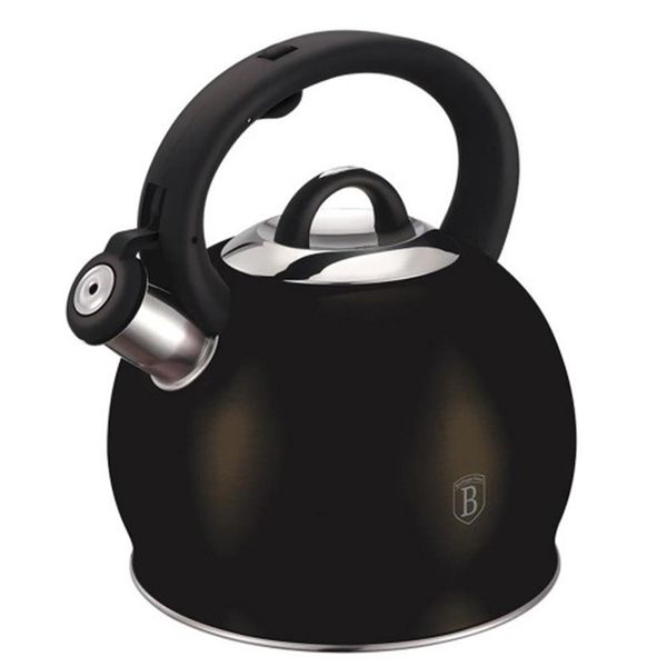 Berlinger Haus 3L Stainless Steel Whistling Kettle - Black