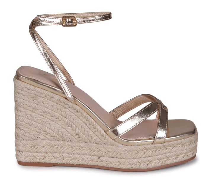 Linzi Ladies - DESTA Soft Faux Leather Heels - Gold