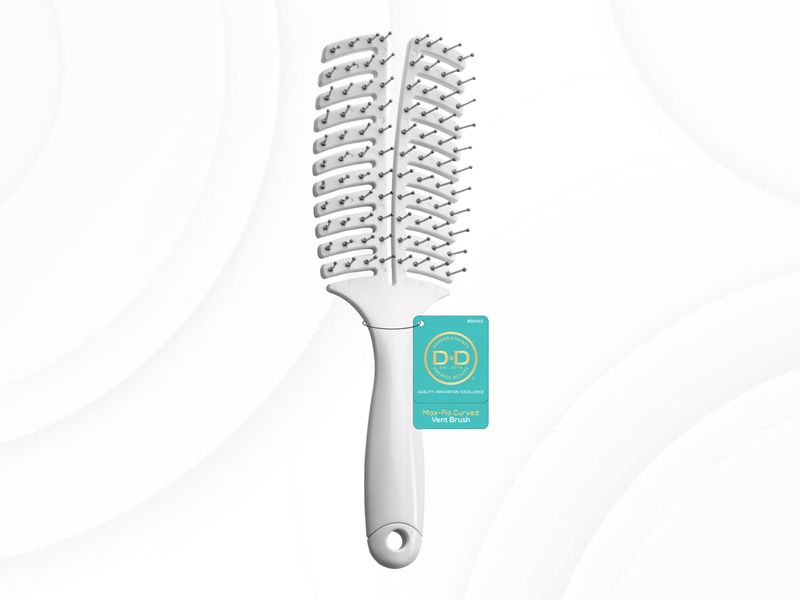 D&amp;D 80015 Curved Vent Brush White Nylon Bristle