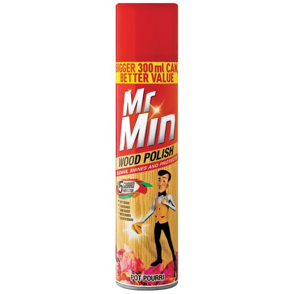 Mr Min 300ml, Wood Polish, Shine and Protect, Potpourri