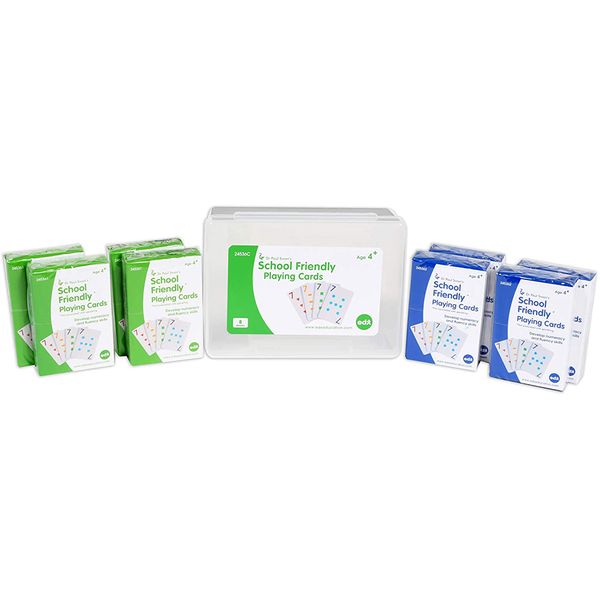 EDX Education - School Friendly Number Playing Cards - 8 Decks