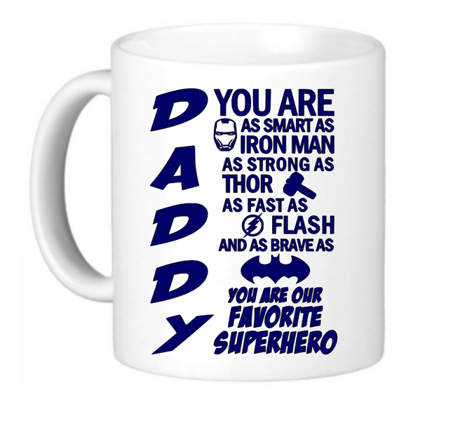 Avengers Superhero Daddy Coffee Mug
