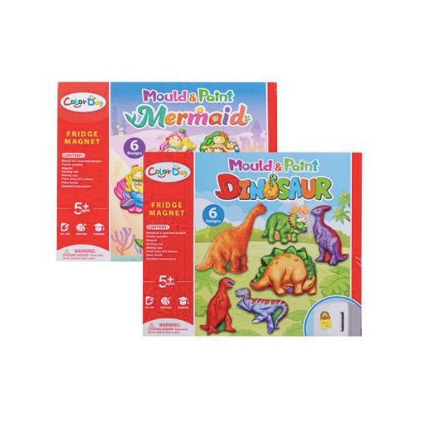 Colorday Toys- Assorted Make Your Own Fridge Magnets Variety Pack of 2