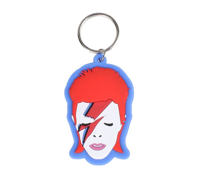 David Bowie - Aladdin Sane Rubber Keychain