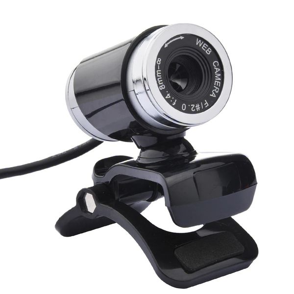 USB Webcam 12 Megapixel HD Rotatable Clip On Glass Lens Camera