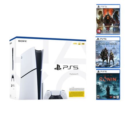 PlayStation 5 Rise of the Ronin, Dragon's Dogma, God of War Bundle Image