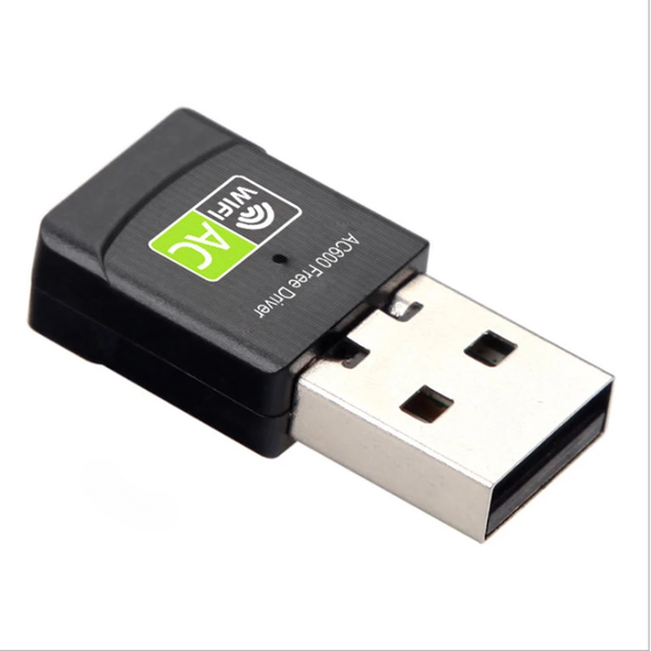 USB WiFi Adapter 600Mbps 2.4G/5GHz with Antenna Desktop Laptop
