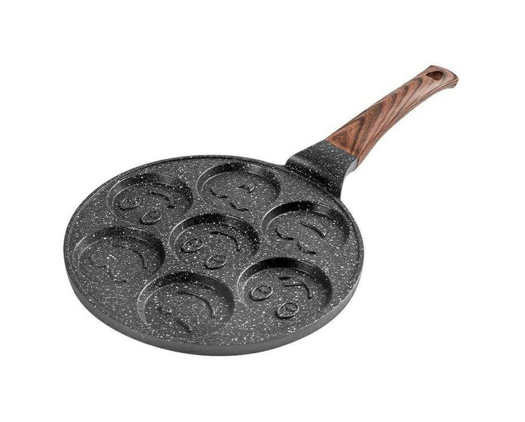 7 Holes Non Stick Smiley Face Baking/Frying Pan