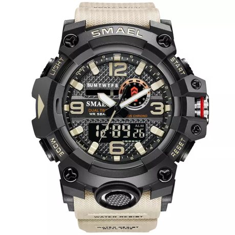 SMAEL 8035 Waterproof Sport Watch Khaki Shop Today. Get it