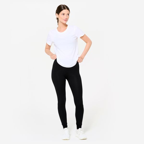 Domyos Women's Slim-Fit Fitness Leggings - Black