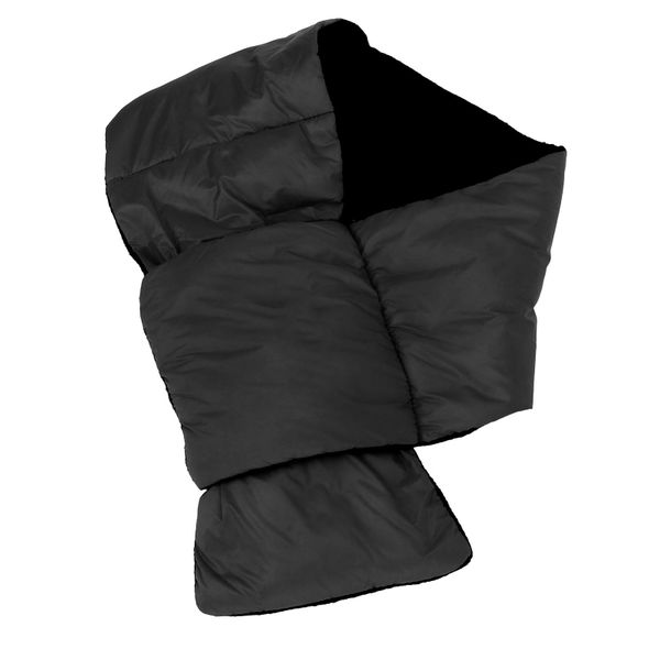 Black Ultralight Down Scarf For Winter