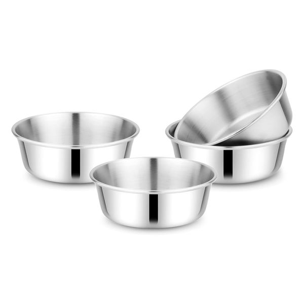 Children'S Stainless Steel Bowl Set 10 Ounces Dishwasher Safe 4Pack