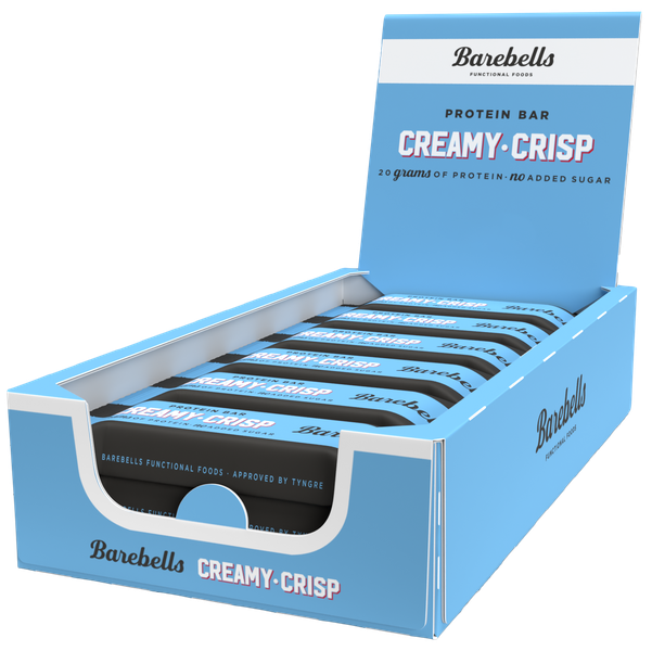 Barebells High Protein, No Added Sugar Bar,12 x 55g- Creamy Crisp