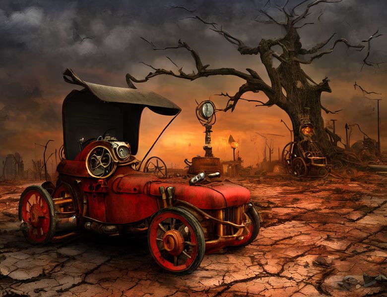 Canvas Wall Art - Out Of Steam