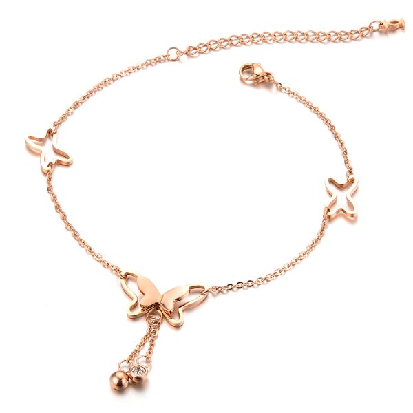 Butterfly Charm Bracelet - AB-GZ002-RG