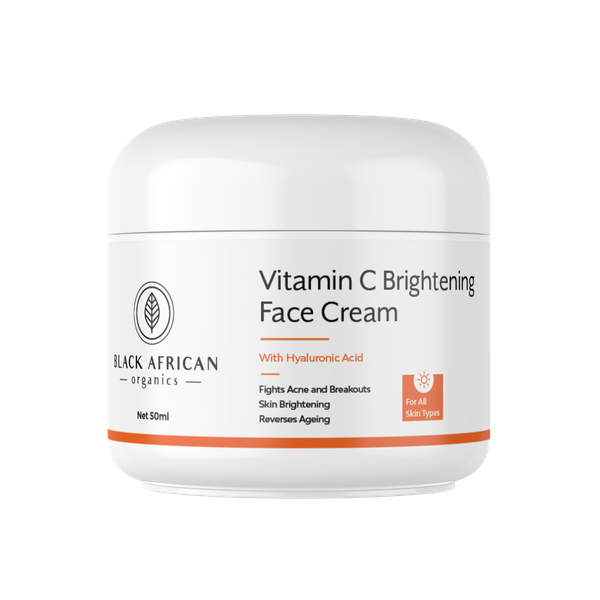 Vitamin C &amp; Hyaluronic Acid Brightening Face Cream | Fights Acne and Spots