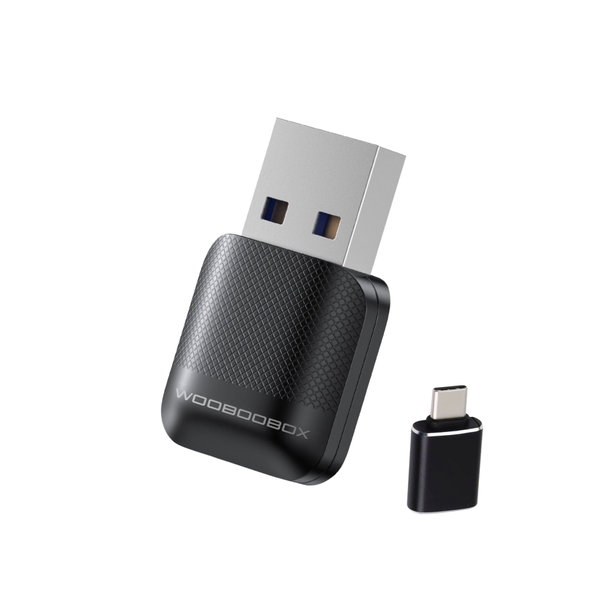 MUSAB 2-in-1 Wireless CarPlay &amp; Android Auto Adapter USB Plug &amp; Play