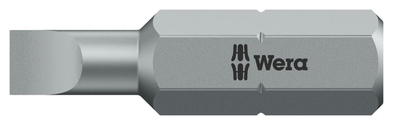 Wera (05072057001) Hex Driver Bit, Slotted, 0.8mm x 5.5mm Bit, 25 mm