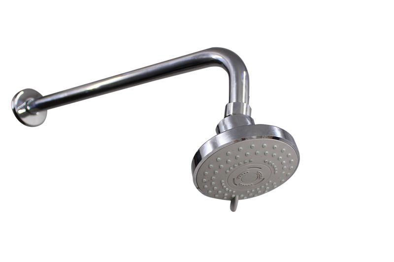 LMA 9.6CM 3-Mode Water-Saver Pulsing 192 Shower Head &amp; 90 Bend Shower Arm